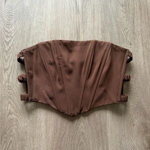 Princess Polly Chocolate Strapless Corset